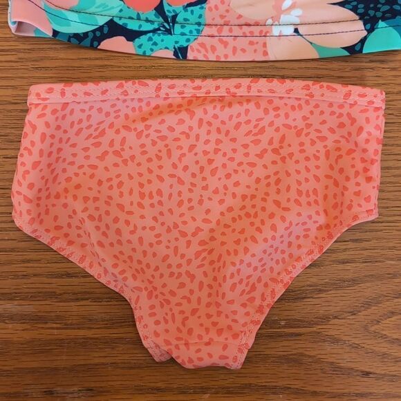 Carter's 6 months 2 Piece Coral Floral Bathing Suit - Picture 3 of 8
